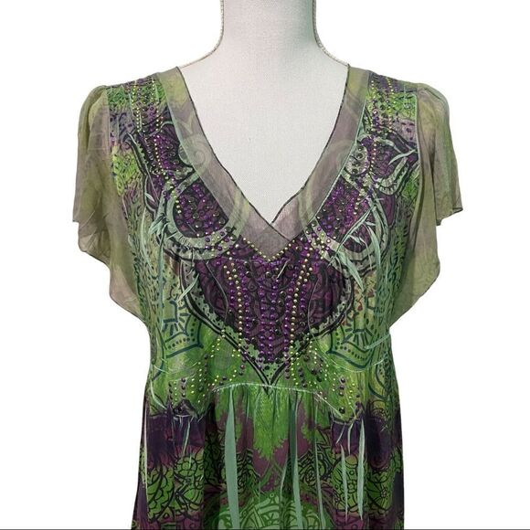 Unity World Wear  V-neck Dress - Picture 2 of 9